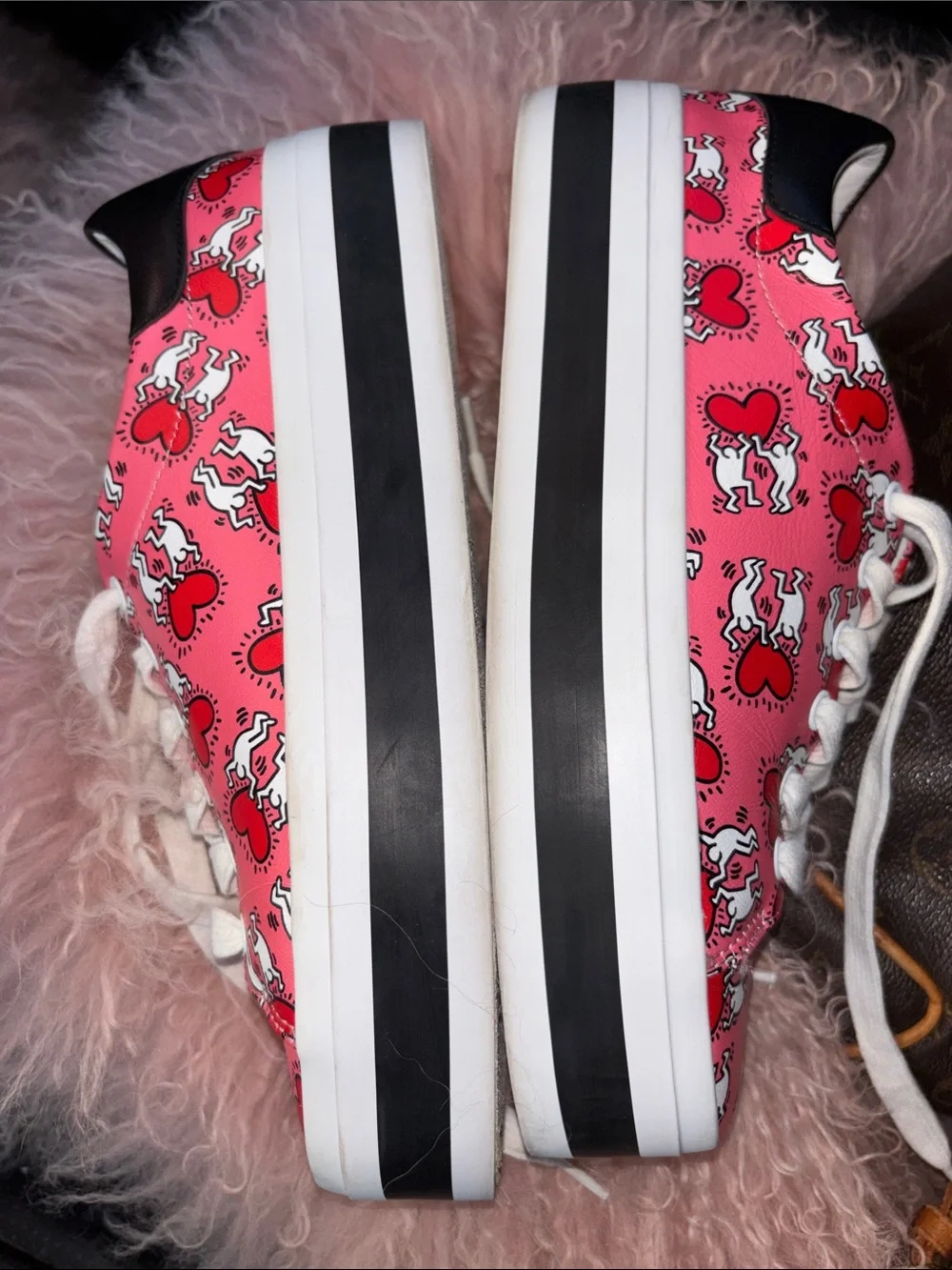 Alice + Olivia × Keith Haring Ezra Flatform Sneakers size 7/37